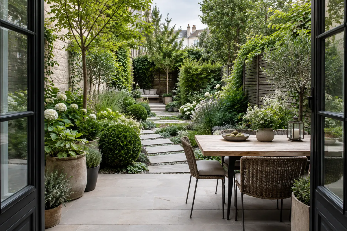 Illustration du guide Aménager un jardin en longueur sans créer un couloir